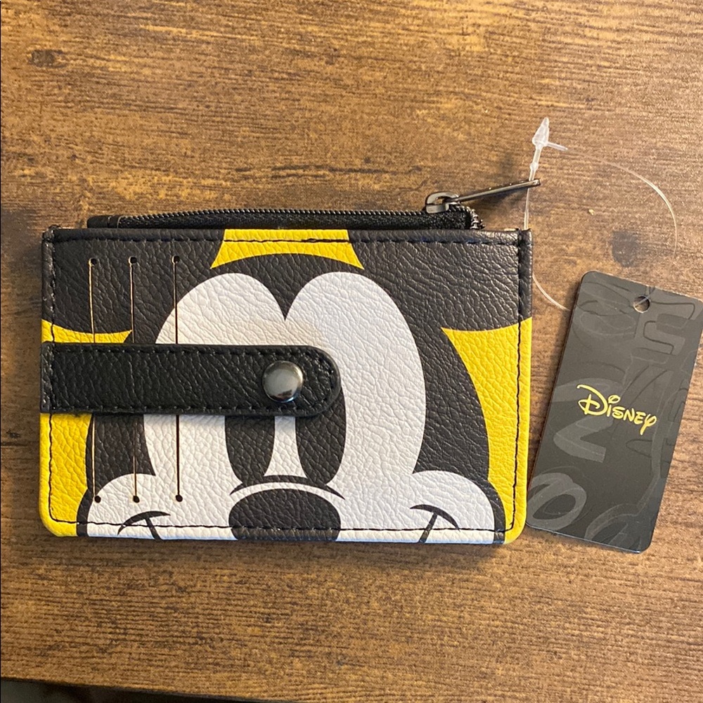 Disney Mickey Mouse Black and Yellow Card Wallet